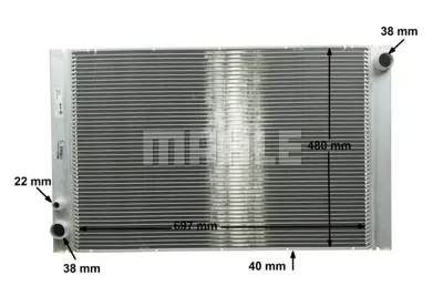 BEHR MAHLE CR 1204 000P Radiatoraudı A8 4E0121251F