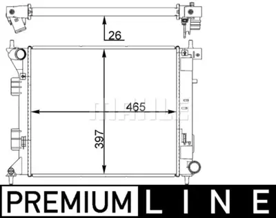 BEHR MAHLE CR 1407 000P Motor Su Radyatoru 25310A2001