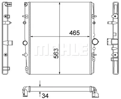 BEHR MAHLE CR 1436 000S Motor Su Radyatoru 1330A5