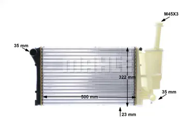 BEHR MAHLE CR 1451 000S Radiatorfıat Panda Iı  03- 51773191