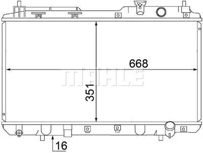 BEHR MAHLE CR 1457 000S Motor Su Radyatoru 19010P3F014