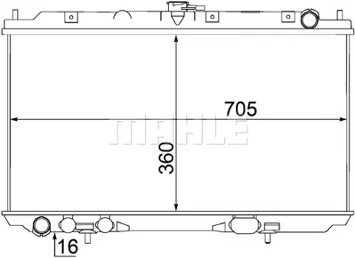 BEHR MAHLE CR 1489 000S Motor Su Radyatoru 21410BN301