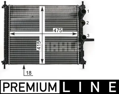 BEHR MAHLE CR 1993 000P Radiatorfıat Brava 1.2i 71736183