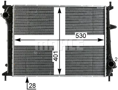 BEHR MAHLE CR 1999 000P Radiatorfıat Multıpla 1.9 Jtd 51867532