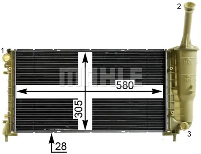 BEHR MAHLE CR 2010 000S Radiatorfıat Idea 1.4ı 51859376