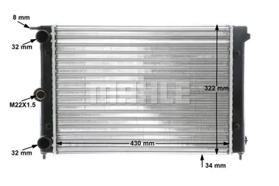 BEHR MAHLE CR 342 000S Radiatorvw Golf / Passat / Dıv. 171121253CJ