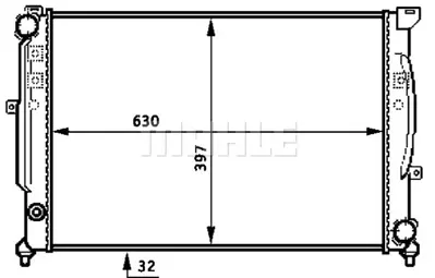 BEHR MAHLE CR 423 000S Motor Su Radyatoru Passat 97>05 Superb I 01>08 A4 96>01 A6 97>05 8D0121251N
