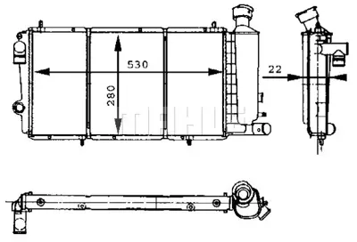 BEHR MAHLE CR 429 000S Motor Su Radyatoru 96029202