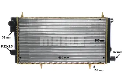 BEHR MAHLE CR 431 000S Motor Su Radyatoru C15 1,9d 95> Olcu: (530*265*32) 9620209980