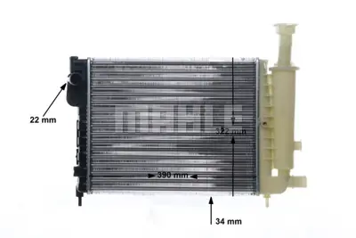BEHR MAHLE CR 491 000S Motor Radyatoru Cıtroen Ax Iı 96140587