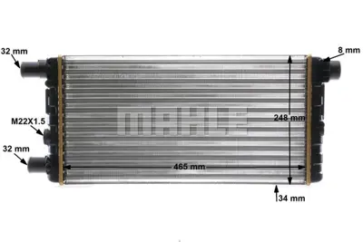 BEHR MAHLE CR 529 000S Radiatorfıat Cınquecento 0.9 7705430