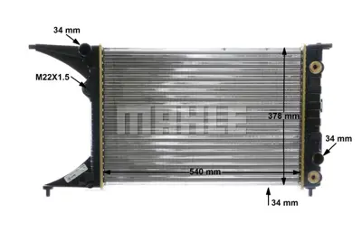 BEHR MAHLE CR 559 000S Radiatoropel Omega B R1150077