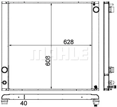 BEHR MAHLE CR 765 000P Motor Su Radyatoru Range Rover 3 Vogue L322 5.0 09>12 LR010964