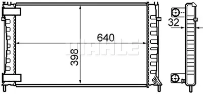 BEHR MAHLE CR 803 000S Motor Su Radyatoru 1331PS