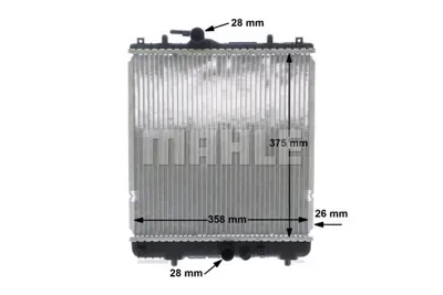 BEHR MAHLE CR 836 000S Radiatoropel Agıla 9210556