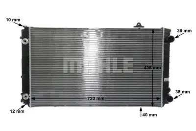 BEHR MAHLE CR 853 000S Radiatoraudı A8 4D0121251R