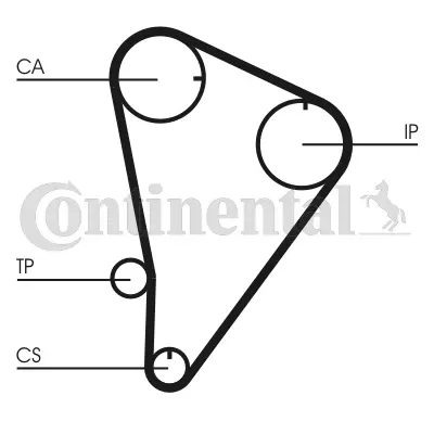 CONTITECH CT601 Triger Kayısı Toyota 1356859017