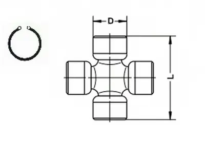 GKN U074 Mafsal Kardan Mili Jeep Dodge Chrysler 0004746936