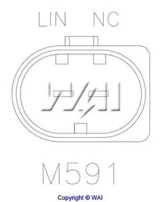 TRANSPO M591 Konjektor (12v) Vıano W639 03> Vıto W639 03> Sprınter 06>09 