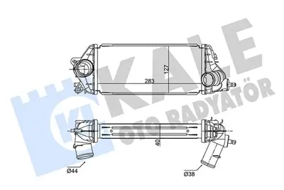 KALE 352455 Turbo Radyatoru Mını R50 R53 