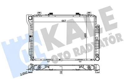 KALE 360200 Motor Su Radyatoru S-Class W140 93>98 1063001 1405001303 1405002203 1405002303 62714 62714A 8MK376711161 8MK376711164 A1405001303 A1405002203