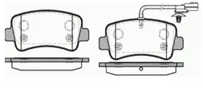 MGA 55147 Fren Balatası Arka Tek Teker Master Iıı 1763915 1775091 1842632 1916326 1916327 2005900 2039733 2076355 2101703 2162266
