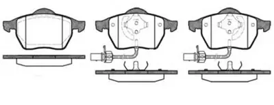 MGA 55204 Fren Balatası On Kablolu-  (Vw Passat 97-05  Audı A4 99-05  A6 98-05  Skoda Superb 02-08) 1001093 1001095 1001096 101441759 1027640 1027650 1027703 1029782 1031843 1045994