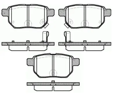 MGA 55275 Fren Balatası Arka (Toyota: Corolla 07>12 - Corolla 13>-Aurıs 07>12 Benzınlı ) B701134 0446612130