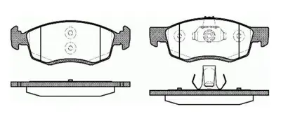 MGA 55331 Fren Balatası On Mcv  - Fıat: Punto Rvo 1.3 D Mtj 2010>) 1030601 1064230 1075558 1075565 1079919 1101462 1101464 1107697 1107698 1109014