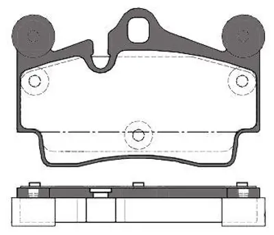 MGA 55581 Fren Balatası Arka   (Vw Touareg 03-10  Audı Q7 07-15  Porsche Cayenne 03-10) 101330249 2369402 274285 274331 4L0698151A 4L0698151B 4L0698151C 4L0698451D 6L0698451 6L0698451A