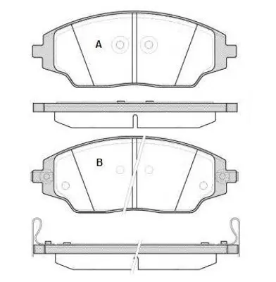 MGA 55612 Fren Balatası On ( Chevrolet : Aveo ) 101521169 19114139 19335983 2572201 52071684 52131194 54510011 5520085Z10 65396534 74296446