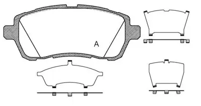 MGA 55641 Fren Balatası On (Mazda : 2 2008> Subaru : Justy 2007> Suzukı : Swıft 2010>) 04465B1120