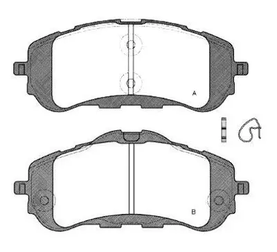 MGA 55650 Fren Balatası On (Peugeot: 308 Iı 1.2vtı 1.2thp 1.6hdı 2.0hdı 2013- ) 1609000680 1609000980 1610428780 1610814180 1611331480 1612886480 1619790880 1619790980 1619791280 1619791380