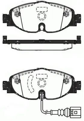MGA 56403 Fren Balatası On Kablolu- (Vw Caddy 16-  Golf 13-  T-Roc 18- Audı A3 13-  Seat Leon 13-  Skoda Octav 1K0615301AA 1K0615301T 2568301 2K5698151 2K5698151A 2K5698151B 2K5698151C 2K5698151E 2Q0698151F 2Q0698151K