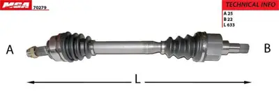 MGA 70279 Aks Sol Komple ( Peugeot   307 Cıtroen   C4 1.4 16v 1.6 16v Ie Ma Sanz. ) 303936 32725X 32726X 3272AH 3272KP 3272KY 3272KZ 3272LA 3272LAS 3272LC