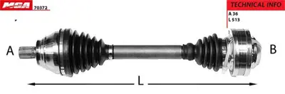 MGA 70372 Aks Sol Komple (Vw Caddy 04-15  Golf 09-11  Passat 08-15  Audı A3 04-13   Seat Leon 06-13  Skoda Oct 1K0407271JG 1K0407271JK 1K0407271LF 1K0407271ME 1K0407271PF 1K0407453NX 1K0407456HX 1K0407761RX 1K0407763JX 2K0407271E