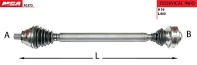 MGA 70373 Aks Sol Komple (Vw Caddy 04-15  Golf 09-11  Passat 08-15  Audı A3 04-13   Seat Leon 06-13  Skoda Oct 