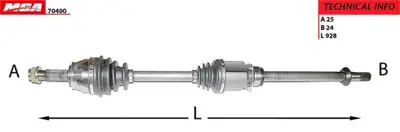 MGA 70400 Aks Sağ Komple ( Fıat   Albea Doblo 1.9 Jtd 1.3 Mjtd 05-Mıl Kovan Rulman Uzerınde ) 46302199 46302199SX 46307543 46307678 46308524 51806760 51832278 55209968 71787227 71794051