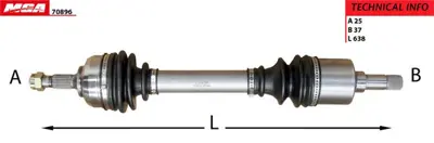 MGA 70896 Aks Sol Komple  - ( Cıtroen  C5 Dw10ated 2.0hdı 8v Es9j4s 3.0 24v 01-08) 32721V 32721W 32722V 32723V 32725V 32727V 32728T 32729T 3272EH 3272EJ