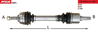 MGA 70897 Aks Sol Komple - ( Cıtroen  C5ı- C5 Iı  Dv6 1.6hdı Ew7a Ew7j4 Ew10a ) 32721X 32722X 32724T 32726T 32727T 3272LT 3272LW 3272LX 3272PZ 3272QC