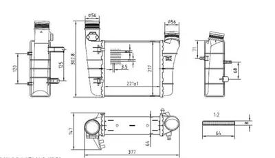MGA 80530 Turbo Radyatoru Brazıng Audı A4 05-08  Seat Exeo 09-14 Blb-Bre 8E0145805AA 8E0145805T