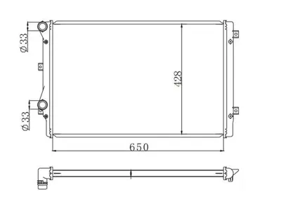 MGA 80659 Su Radyatoru Mekanık M-T Audı:  A3-Altea-Leon-Octavıa-Beetle-Caddy Iıı 1103134 1300221 1300259 1300261 1K0121251AB 1K0121251AC 1K0121251AL 1K0121251AM 1K0121251AN 1K0121251AP