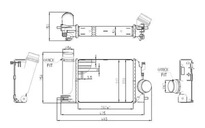 MGA 80799 Turbo Radyatoru (Intercooler) Nıssan Qashqaı 1.2 2013-> Renault Megane Iv 1.2 2015-> H5f 144614ED0A 144614EJ0A