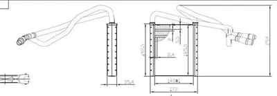 MGA 81219 Kalorıfer Radyatoru Brazıng Borulu (Ford: Transıt Courıer  14- ) AV1118B539CC