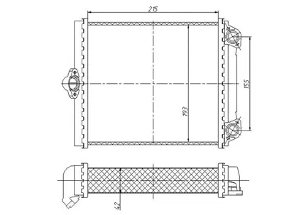 MGA 81240 Kalorıfer Radyatoru (Mercedes:W124 84-93) 002Â 835Â 63Â 01