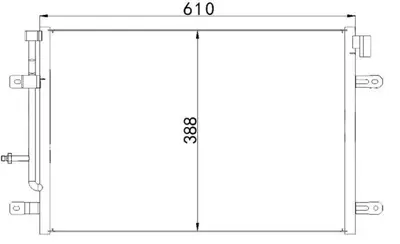 MGA 82377 Klima Radyatoru 8e-3-285000>> (Audı A4 01-05) Alz-Alt-Bfb-Avf-Asn-Bdv 350070 35465 3B0260401 3B0260401A 3B0260401B 3B0260401D 3B0260401G 3BO260401 4467008911 4B00260403F