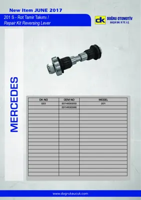 DK 023 S Rot Tamır Takımı 190 W201 85>93 2014600050 A2014600050 2014630066