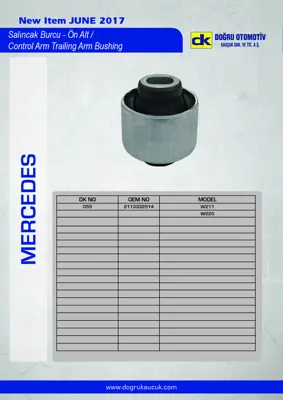 DK 055 Salıncak Burcu Alt C219 04>10 W211 02>08 S211 03>09 R230 03>12 2113332814 2113332514 2113331014 A2113331014 A2113332814 A2113331914 A2113308107 2113332914 A2113309107 A2113308207