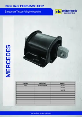 DK 070 Sanzıman Takozu Arka W202 94>00 W210 96>02 2022400418 2022400518 2022401418 A2022400418 A2022400518 A2022401418 46844628