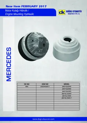 DK 080 Motor Takozu Alt E-Class W210 96>02 S210 97>03 A2102401317